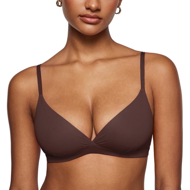 Bralette INLYRIC Inbarely Sin Aros Cuello en V Avellana L