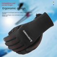 thumbnail image 4 of Guantes de esquí de invierno cálidos a prueba de frío para hombres y mujeres, de terciopelo, para deportes al aire libre, resistentes al viento, impermeables, con pantalla táctil, 4 of 5