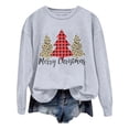 thumbnail image 4 of WEAIXIMIUNG Chandails en Molleton Grande Taille pour Femmes 3X Imprimé de Noël Décontracté à Manches Longues Pull Col Rond Sweat à Capuche, 4 of 4