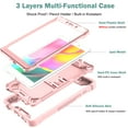 thumbnail image 6 of For Samsung Galaxy Tab A 8.0 Case SM-T290 T295, Allytech Heavy Duty Shockproof Rugged Full Body Protective Case Impact Defender Hard Kickstand Cover for Samsung Galaxy Tab A 8.0 2019,Rosegold, 6 of 9