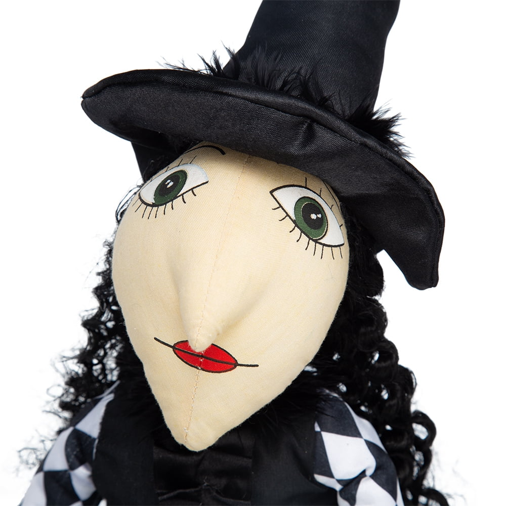 21" Hand-Painted Halloween Decor, Design by Bruce, Polyester & Stone Blend, Indoor Home Decor Item