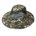 thumbnail image 2 of ZTTD Summer Fishing Sunshade Hat Outdoor Camouflage Breathable Sandal Hat Western Cowboy Sunshade Hat Net Hat A, 2 of 7