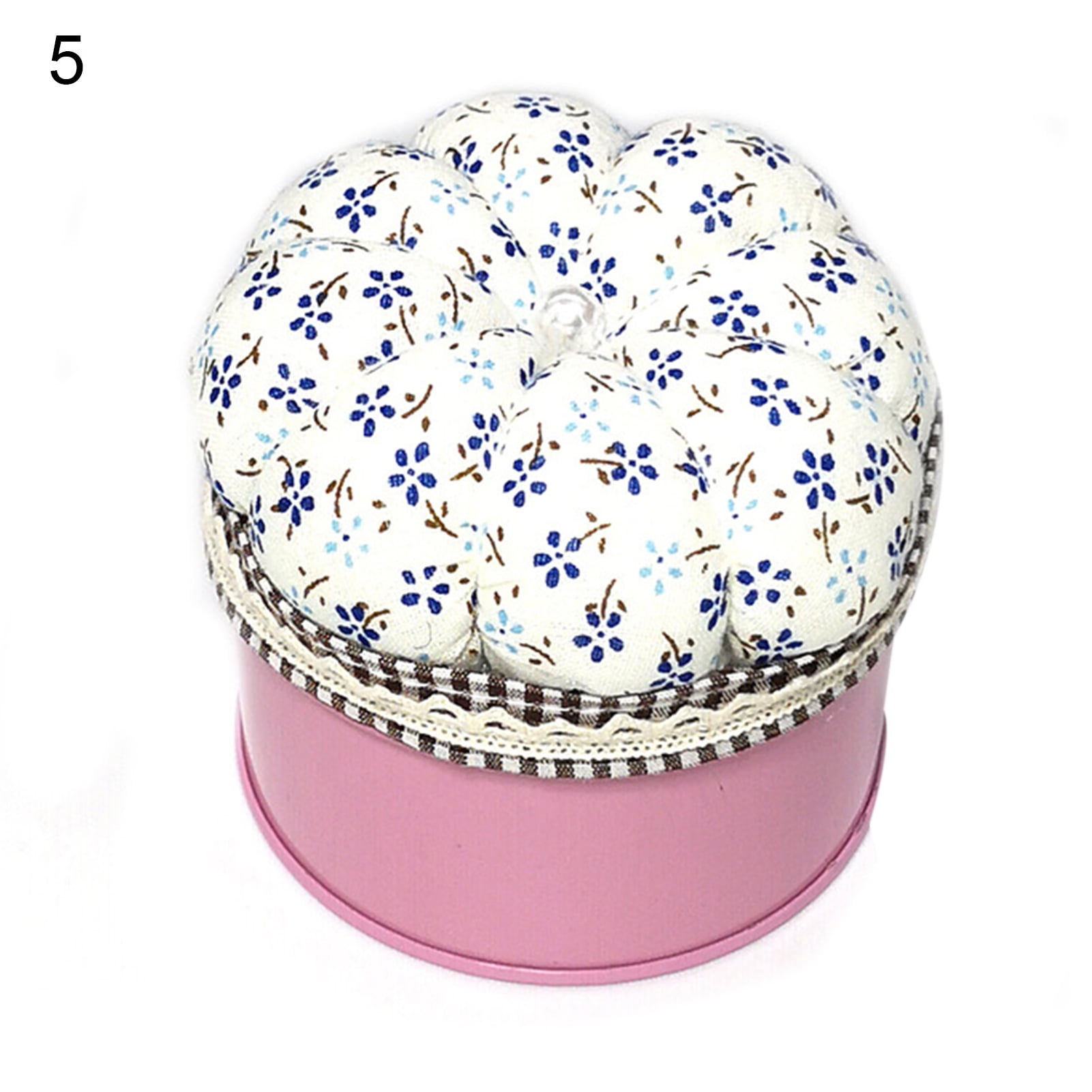 Storage Home Supplies Tool Sewing Pin Cushion Wrist Strap Floral Needle  Holder