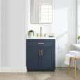 thumbnail image 2 of Altair Gavino 30" Wood Vanity in Royal Blue with Composite Stone Top No Mirror, 2 of 13