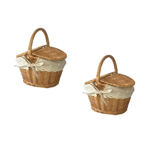 2 PCS Picnic Basket for Hiking Stable Performance