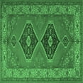 thumbnail image 1 of Ahgly Company Indoor Square Persian Emerald Green Traditional Area Rugs, 7' Square, 1 of 4
