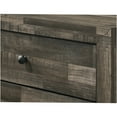 thumbnail image 2 of JERFIT 4-Drawer Tall Chest Dresser, Rustic Wood Storage Cabinet for Bedroom, Organizer with Round Handles, Gray Brown Finish, 2 of 6