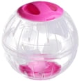 thumbnail image 3 of DAMAIE Transparent Cute Pet Hamster Exercise Ball Mini Trot Plastic Toys (Pink), 3 of 7
