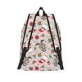 thumbnail image 2 of Lsque Groovy Retro Santa Pattern Canvas Daypack, Durable Backpack, High-quality Versatile Backpack,Vintage Compact Backpack-Small, 2 of 6
