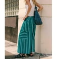 thumbnail image 2 of PUWEI Women's Striped Wide Leg Pants Loose Fit Drawstring Waist Casual Palazzo with Pockets, 2 of 7
