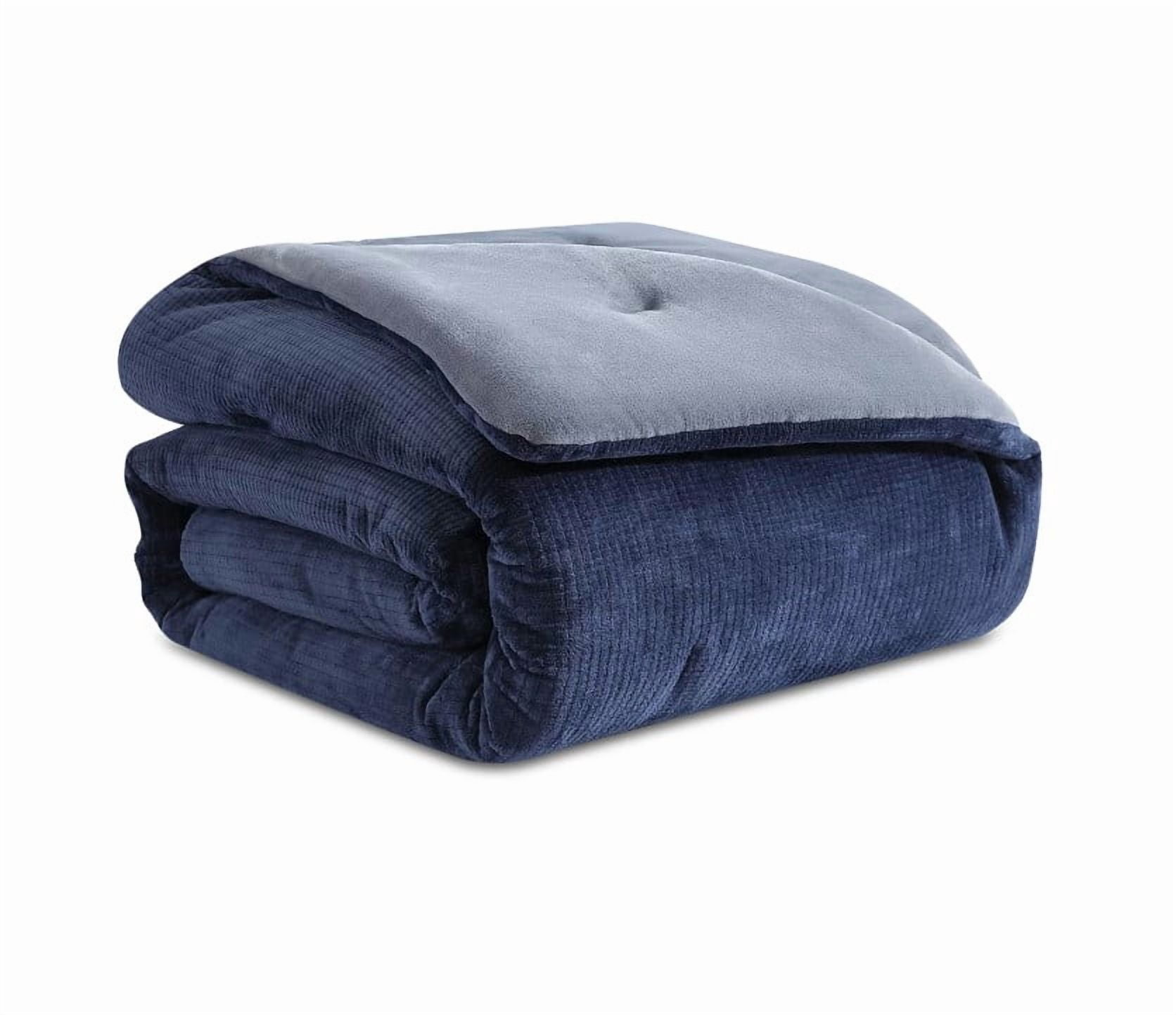 UGG Brody Reversible 5-Pc. Comforter Set, King-Navy