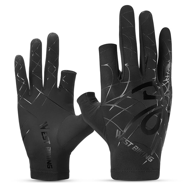 Cooling Cycling Gloves Elasticity Washable Quick Drying Gloves Breathable Sunshine-proof Mitts Road Bike Motorcycle Riding Gloves