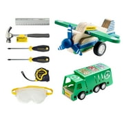 STANLEY Jr 6 Piece Tool Set With Recycling Truck and Plane Kit