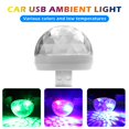 thumbnail image 2 of Coche LED Atmósfera Lámpara USB Mini RGB Luz decorativa Auto Styling (Blanco) Tmvgtek Accesorios para autos y motos, 2 of 8