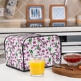 thumbnail image 5 of KLL Orchids Flowers Print 4 Slice Toaster Dust Covers Kitchen Small Appliance Cover with 2 Pockets,Can hold Jam Spreader Knife & Toaster Tongs (12.4 x 10.6 x 8.2), 5 of 6