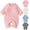 Pink, variant on YOUI-GIFTS Newborn Baby Knitted Snowsuit Winter Warmer Sweater Romper Bodysuit Overalls for Boy Girls