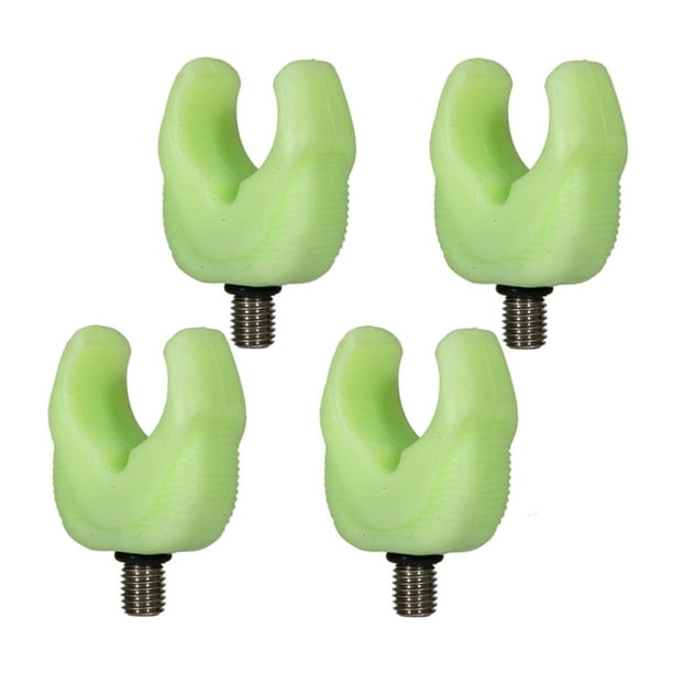 Soporte para caña de pescar para carpa, soporte de silicona para vaina, Verde luminoso Sunnimix Resto de la caña de pescar