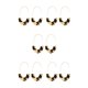 thumbnail image 3 of Minnieouse 1 par de pendientes de estilo sencillo en forma de U con estampado de leopardo acrílico joyería de moda accesorio para chicas adolescentes Beige 5piezas Minnieouse CBP234507, 3 of 6