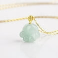 thumbnail image 4 of 14K Gold Cat Claw Jade Necklace, Natural Grade A Jade Necklace - Perfect Birthday and Mother's Day Gift for Mother, Wife and Girlfriend, 4 of 5
