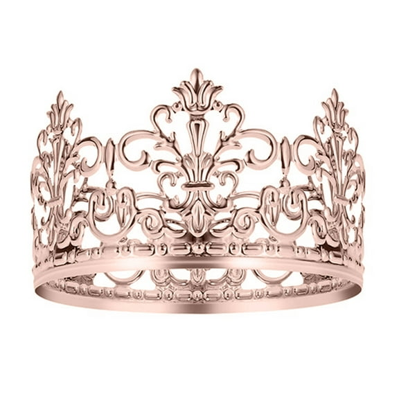 Cake Topper Realistic Looking Rust-proof Metal Crown Cake Topper Royal Themed Baby Shower Decoration for Home