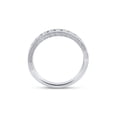 thumbnail image 3 of 14kt White Gold Womens Round Diamond Wedding Band 1/2 Cttw, 3 of 4