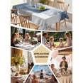 thumbnail image 5 of Blue Table Cloth, Retro Oil Painted Modern Abstract Art Waterproof Tablecloth for Rectangle Tables, Reusable Washable Fabric Table Cover for Restaurant Kitchen Dining Tables 60"x120", 5 of 6
