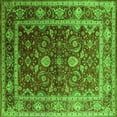 thumbnail image 1 of Ahgly Company Indoor Square Oriental Green Industrial Area Rugs, 5' Square, 1 of 4