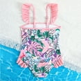 thumbnail image 3 of GYRATEDREAM Girls' One-Piece Swimwear Toddler Quick Dry Swimsuits Girls Beach Bathing Suit Kids Cute Sleeveless Swimwear for 4-7Y, 3 of 8