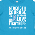 thumbnail image 4 of Inktastic ALS Awareness Strength Courage Support Boys or Girls Toddler T-Shirt, 4 of 5