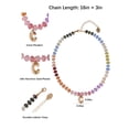 thumbnail image 3 of Time and Tru Goldtone Multicolored Bead Initial "C" Necklace, 3 of 6