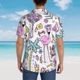 thumbnail image 6 of Bixox Men's Hawaiian Shirts Men's Summer with Flamingo Print Short-Sleeve Shirt-XX-Large, 6 of 8