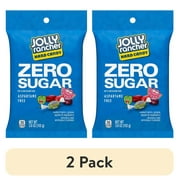 (2 pack) Jolly Rancher Zero Sugar Assorted Fruit Flavored Hard Candy, Bag 3.6 oz