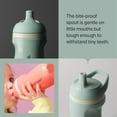 thumbnail image 2 of Tommee Tippee Insulated Sporty Spout Bottle, 2x9oz, 12 Months +, No Spill Toddler Water Bottle, Two-Piece Valve Helps Stop Spills, Yellow and Purple, 2 of 7