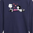 thumbnail image 3 of Peanuts -   Lucy And Schroeder Heart Thoughts  - Toddler And Youth Long Sleeve Graphic T-Shirt, 3 of 6