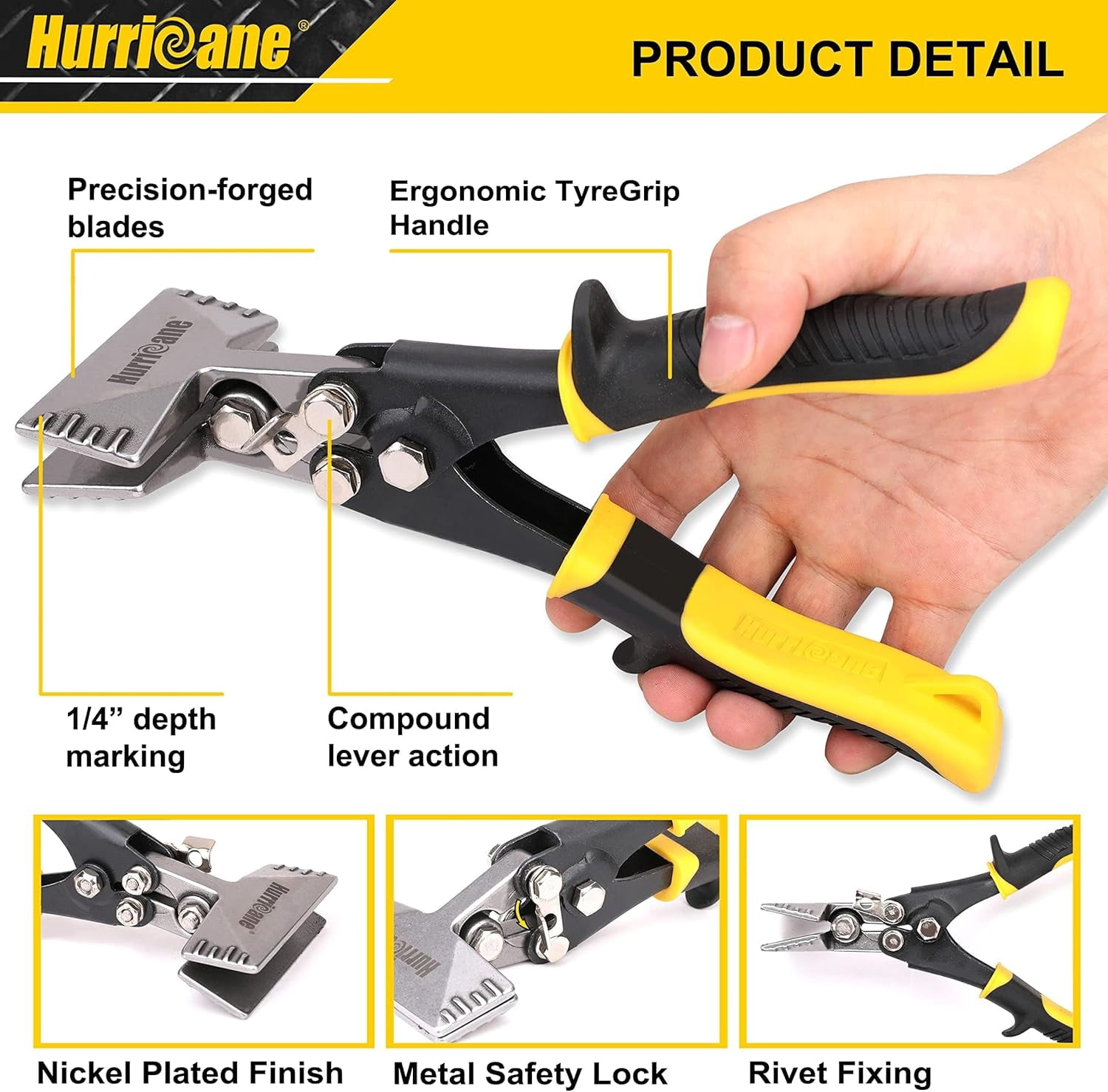 3 inch Straight Sheet Metal Hand Seamer Heavy Duty Bending Pliers  for HVAC