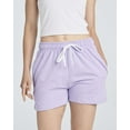 thumbnail image 2 of Real Essentials 3 Pack: Women’s Cotton French Terry Shorts Pockets - Casual Athletic Lounge (Available In Plus), 2 of 6