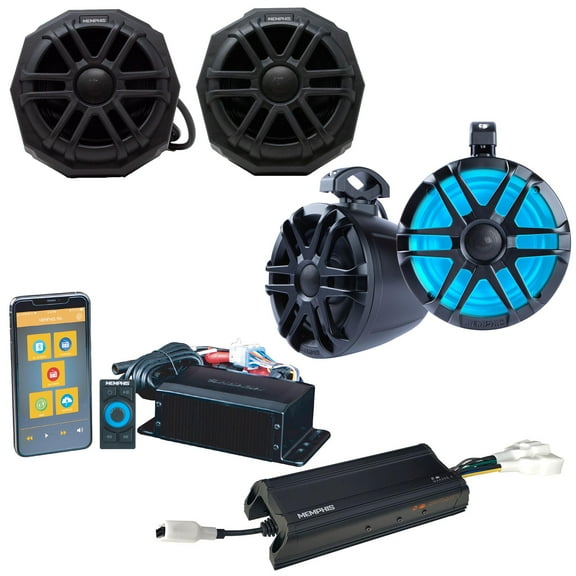 Memphis Audio TLNPRO4 4 Speaker 300 Watt UTV Audio for Talon 2019 and up