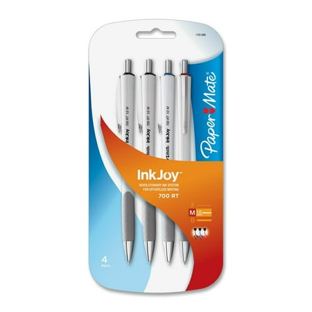 - Paper Mate, PAP1781586, InkJoy 700RT Ballpoint Pen, 4 / Pack