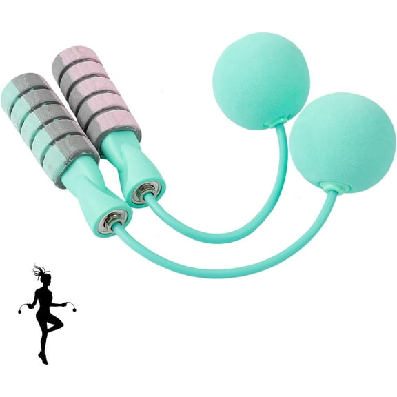Cordless Jump Rope for Fitness with Indoor Jumping Rope Weighted Ropeless Skipping Jump Rope for Men Women Kids High-Speed Rope Skipping for Narrow Space Fit Weight Loss and General Workouts