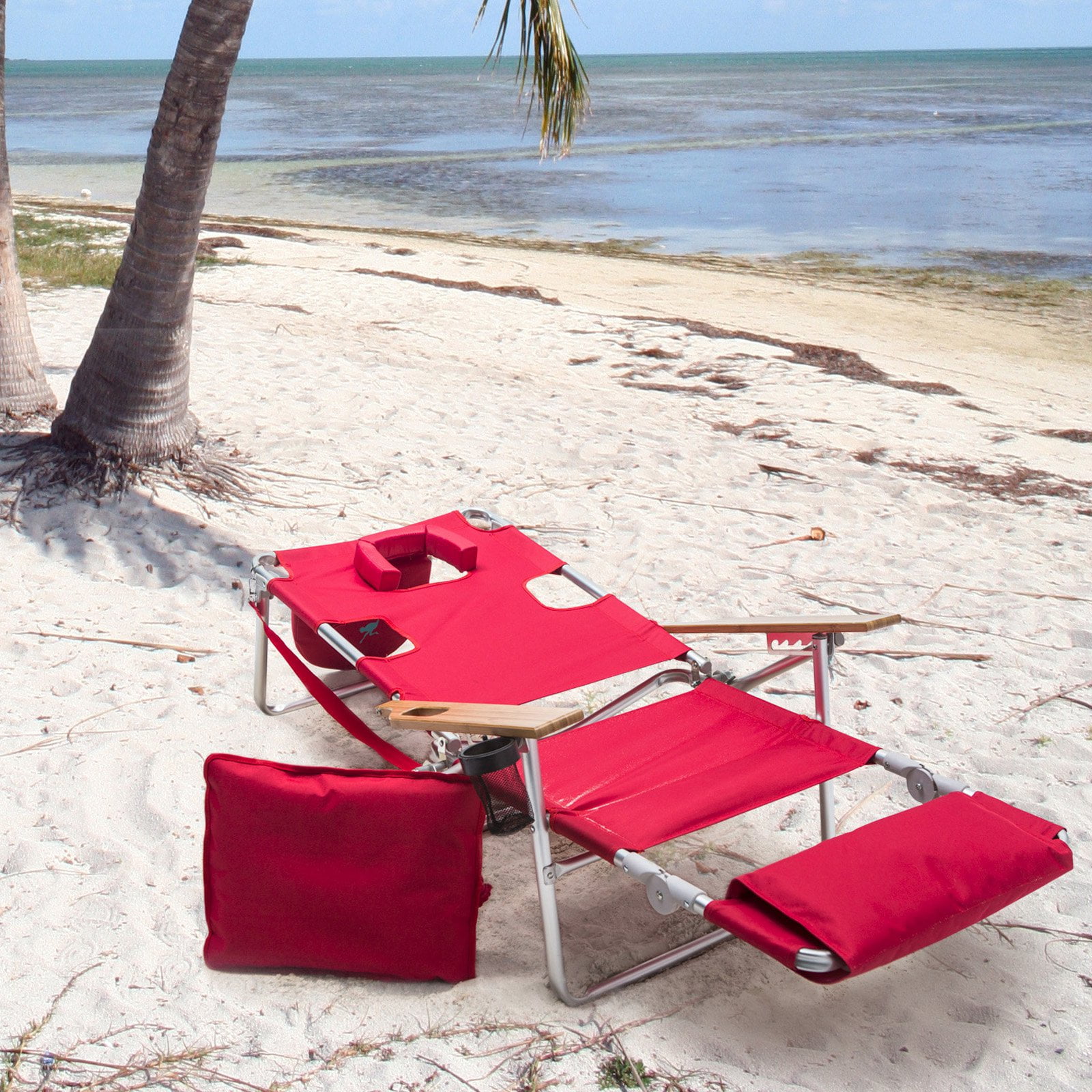 Deluxe Padded Ostrich Sport 3 N 1 Beach Chair Com