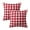 Red, variant on Phantoscope 18" x 18" Modern, Contemporary, Transitional Black Plaid Polyester Throw Pillow , ( 2 Count)