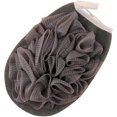 thumbnail image 1 of Esponja de baño exfoliante 2 en 1 que no daña la piel, almohadillas de lufa, exfoliante corporal, perfecto para hombres y mujeres, hogar, hotel, gris, 2 piezas, 1 of 5