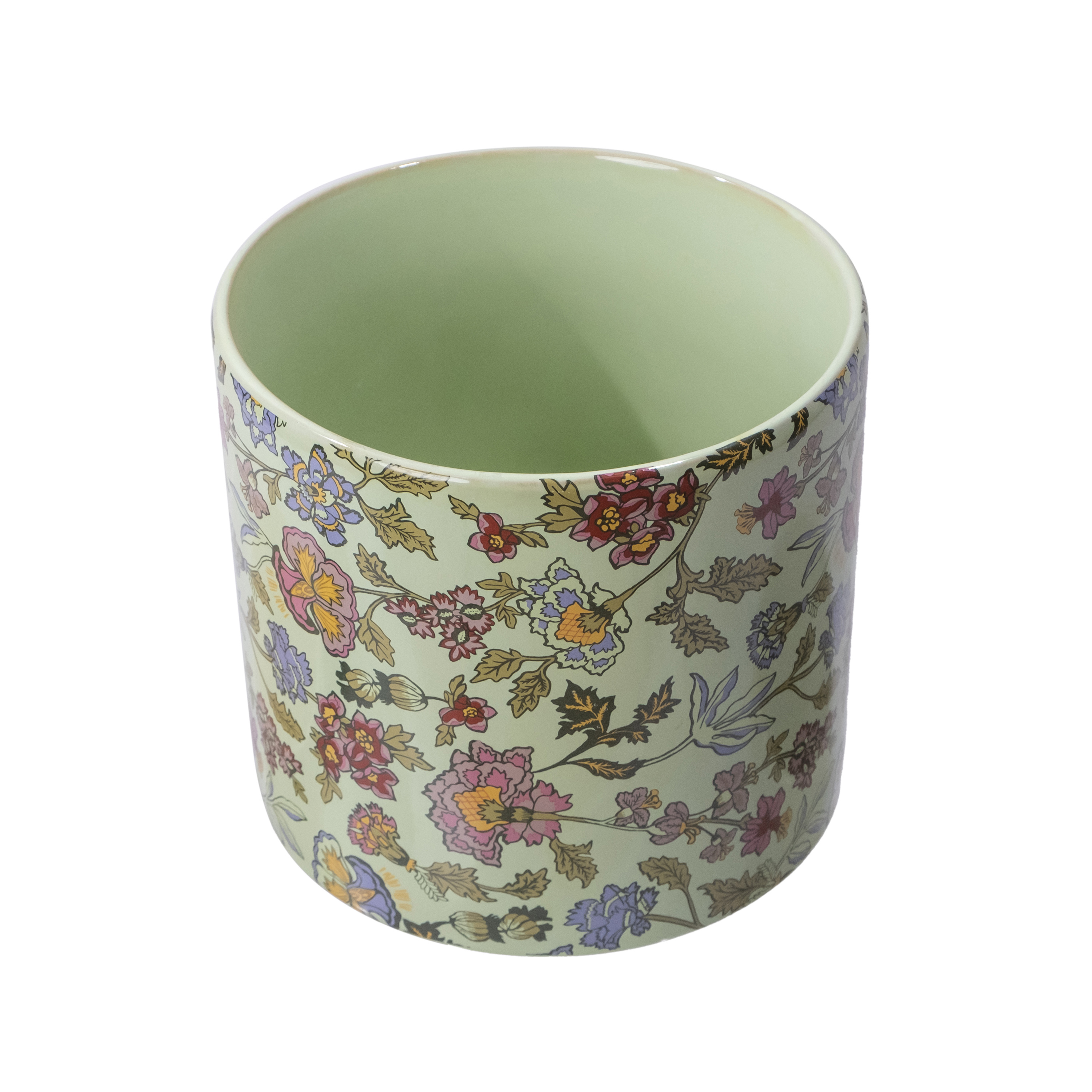 Beautiful by Drew Barrymore 8-Inch Sage Ceramic Footed Planter photo 6