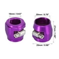 thumbnail image 3 of Unique Bargains 4pcs AN12 Hex Gold Tone Car Hose Finisher Clamp Adapter Line End Cover Connector, 3 of 6