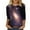 Brown, variant on Women's 3/4 Sleeve Galaxy Starry Sky Printed Round Neck 3/4 Sleeve Top T Shirt Long Sleeve T Shirt Women in A Pack Tee Long Sleeve Women Womens Summer Tops Loose Fit T Shirts Workout Clothes Womens
