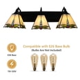 thumbnail image 6 of Light Fixtures Wall Sconce Lamp Vintage Stained Glass Wall Mounted, 6 of 12