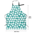 thumbnail image 5 of Uemuo Green Baseball Pattern Waterproof Apron Adjustable Dishwasher Apron- Apron for Women Men Heavy Duty Work Apron for Dishwashing Chemical Lab, 5 of 9