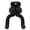 Matte Black, variant on BIMZUC Universal Metal Guitar Wall Mount Hanger Stand with Hooks for Ukulele, Violin, Studio Room, Champagne Gold (5.51 inches / 14 cm)