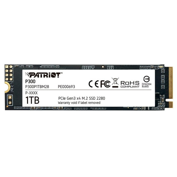 Unidad de Estado Solido SSD M.2 1TB Patriot P300 NVMe PCIe GEN3