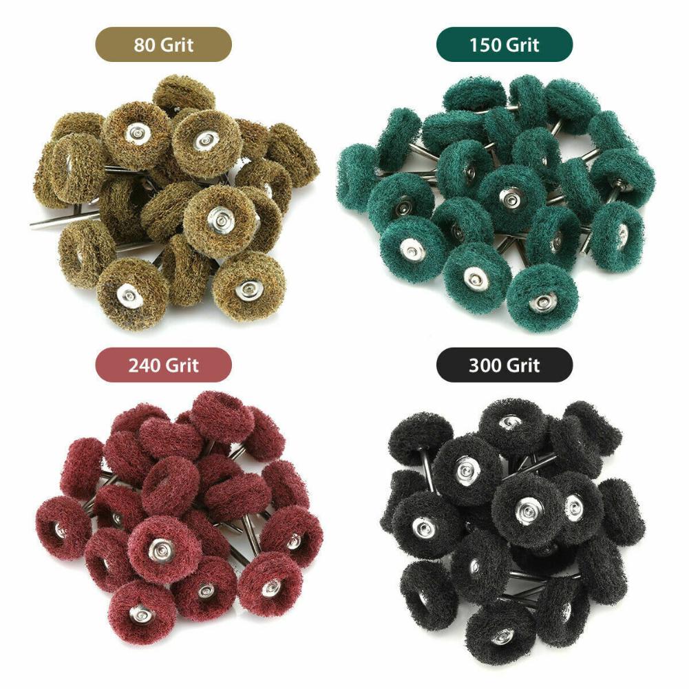 80PCS Abrasive Wheel Grinding Polishing Shank Craft Bits Accessories Kit For Dremel Rotary Tool